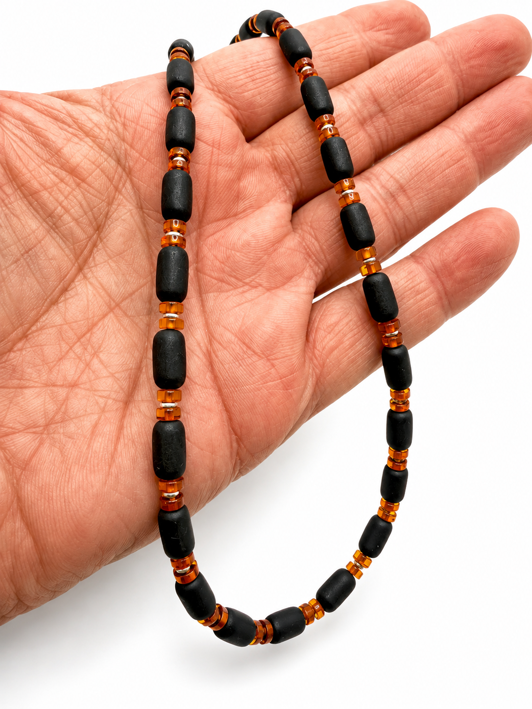 Genuine Baltic Amber Men’s Necklace 