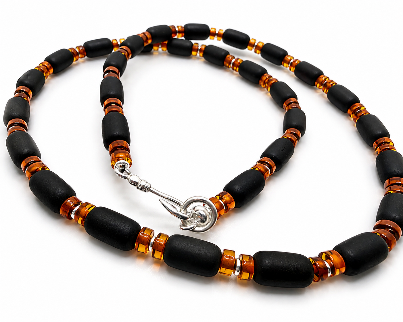 Genuine Baltic Amber Men’s Necklace 