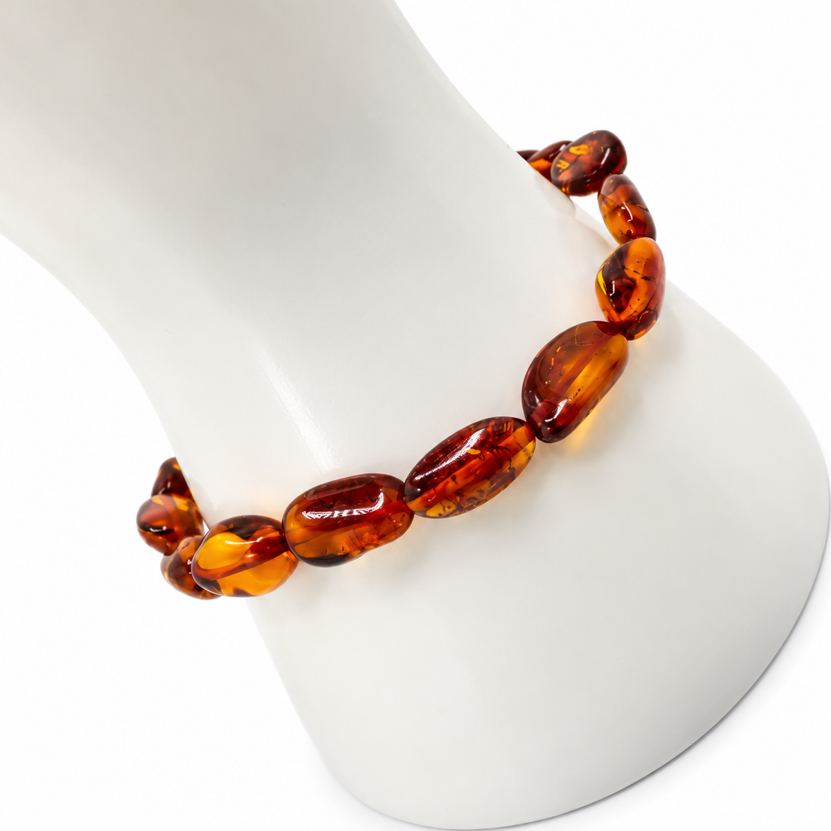 Genuine Baltic Amber Stretch Bracelet