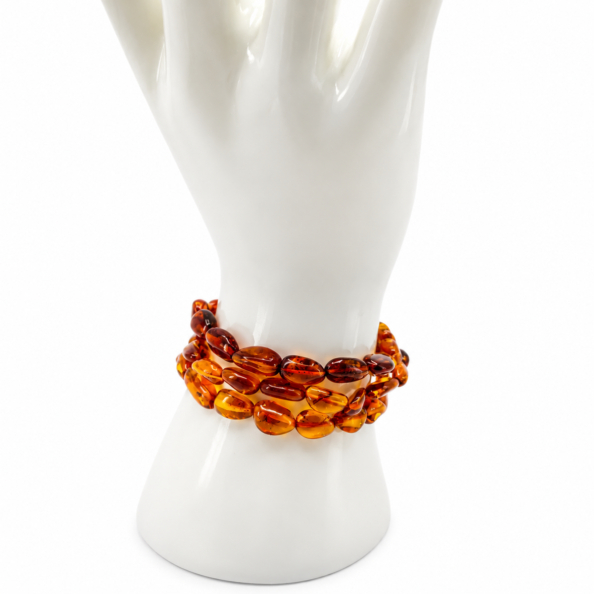 Genuine Baltic Amber Stretch Bracelet