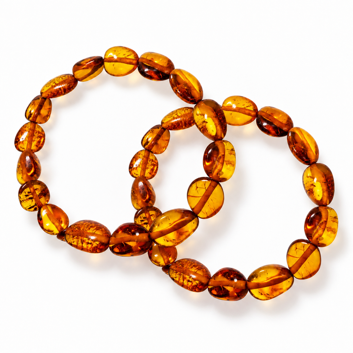 Genuine Baltic Amber Stretch Bracelet