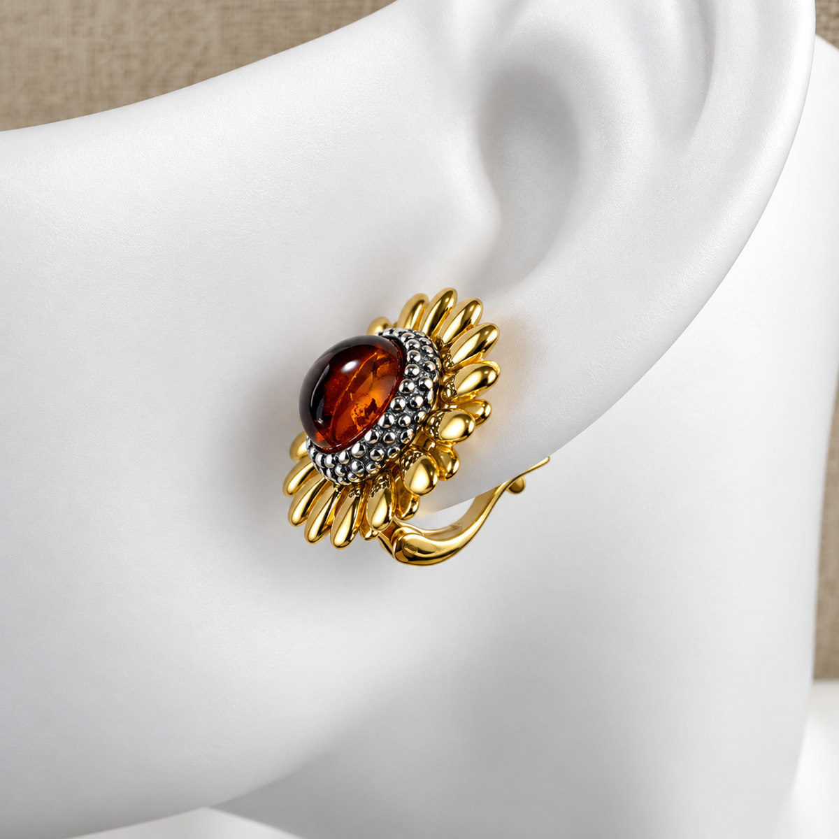 Genuine Baltic Amber Sunflower Jewelry Collection