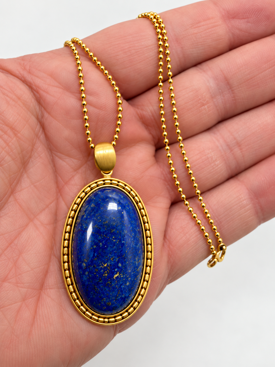Genuine AAA Lapis Lazuli Pendant Necklace