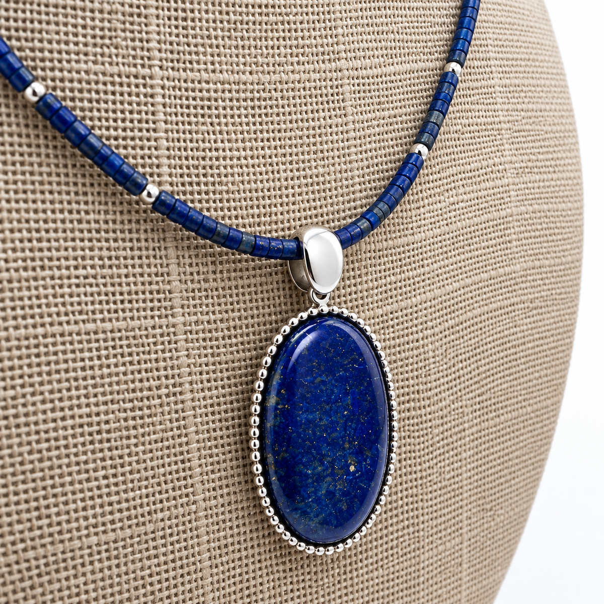 Genuine AAA Lapis Lazuli Pendant Necklace 