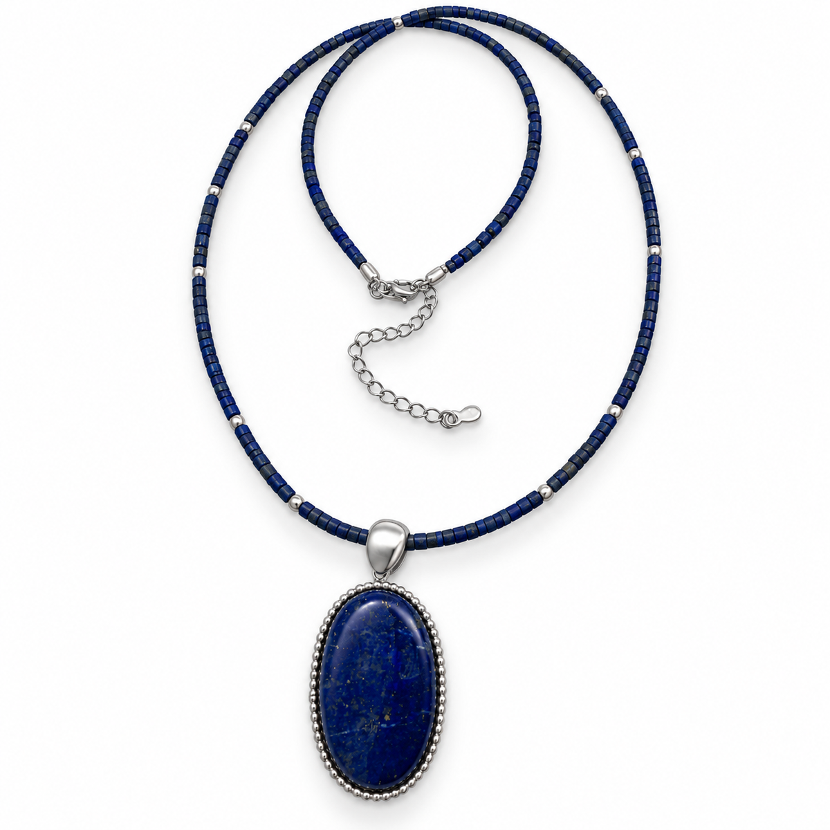 Genuine AAA Lapis Lazuli Pendant Necklace 