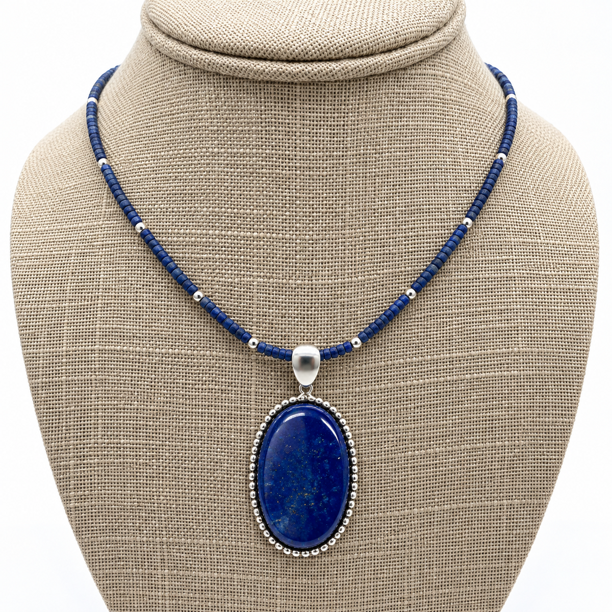 Genuine AAA Lapis Lazuli Pendant Necklace 