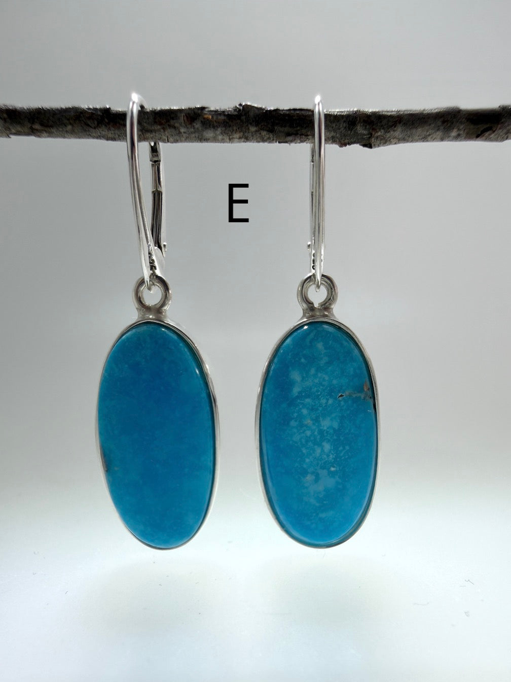 Handmade Sleeping Beauty Turquoise Necklace and Earrings Set | Sterling Silver | Made in Poland