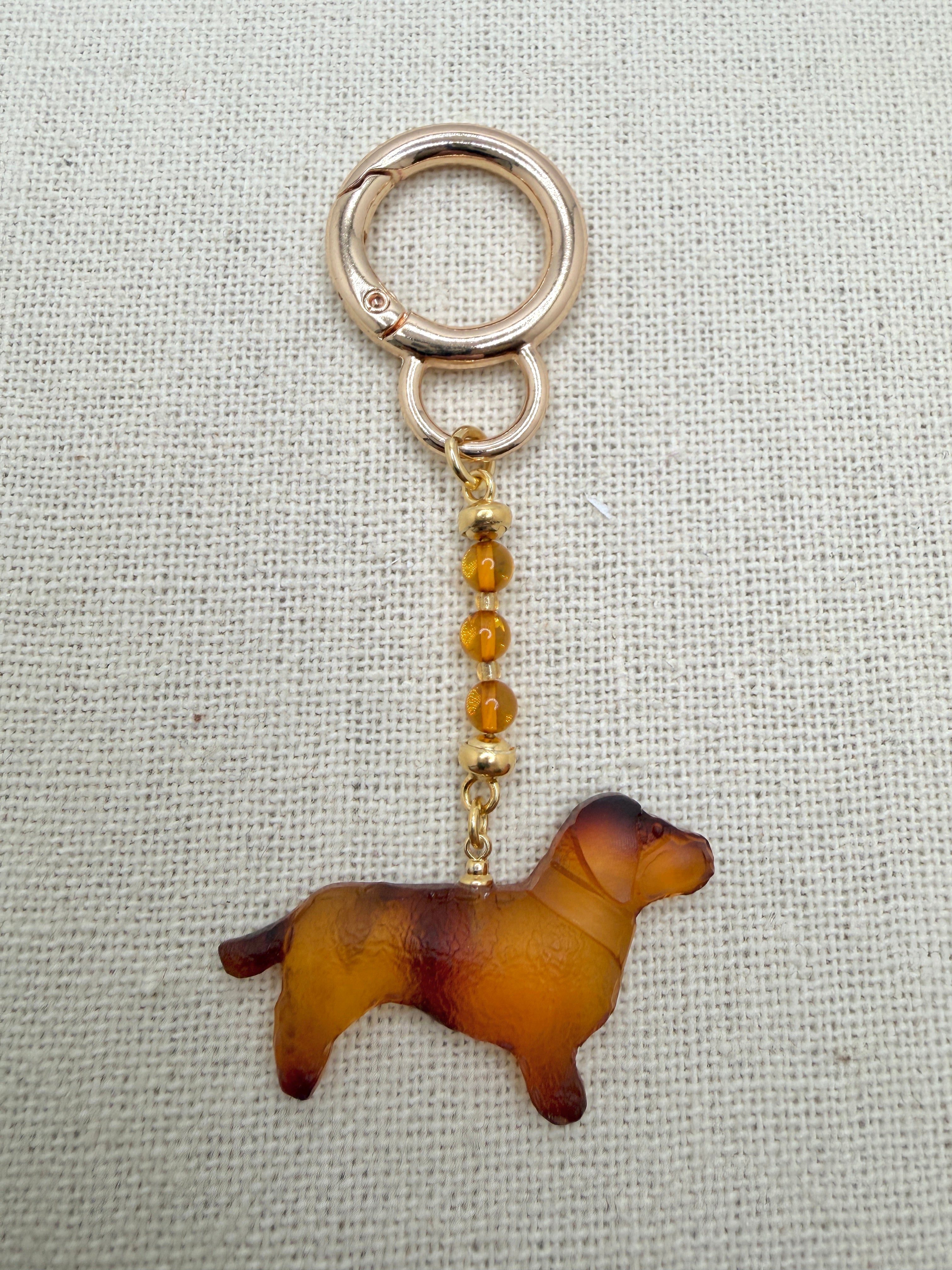 Handmade in Lithuania Genuine Baltic Amber Horse or Dog Purse Charm – Elegant Laser-Cut Accent