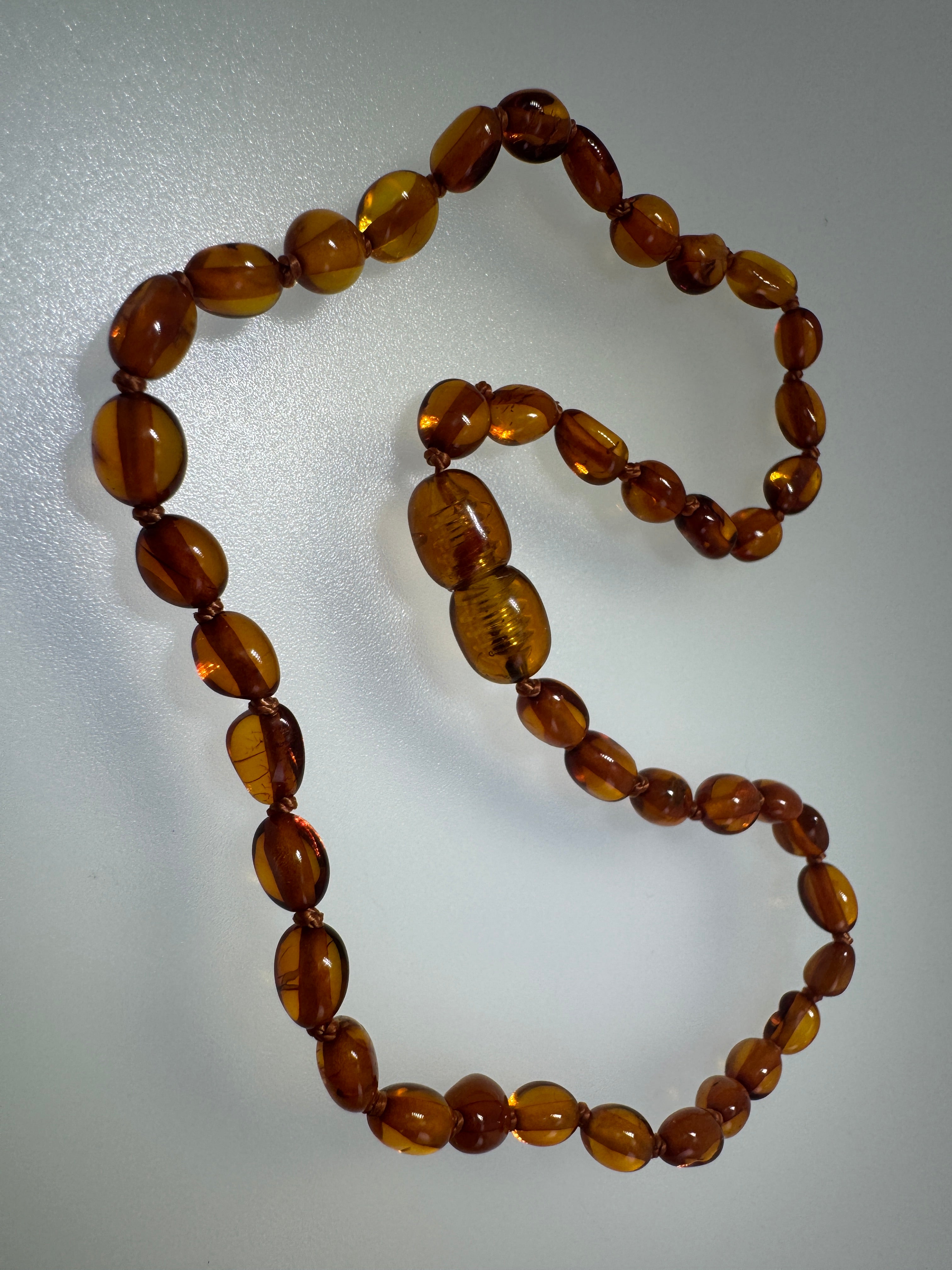 Genuine Baltic Amber Baby Teething Necklace – Cognac, Lemon, or Multicolor - Natural Pain Relief for Babies