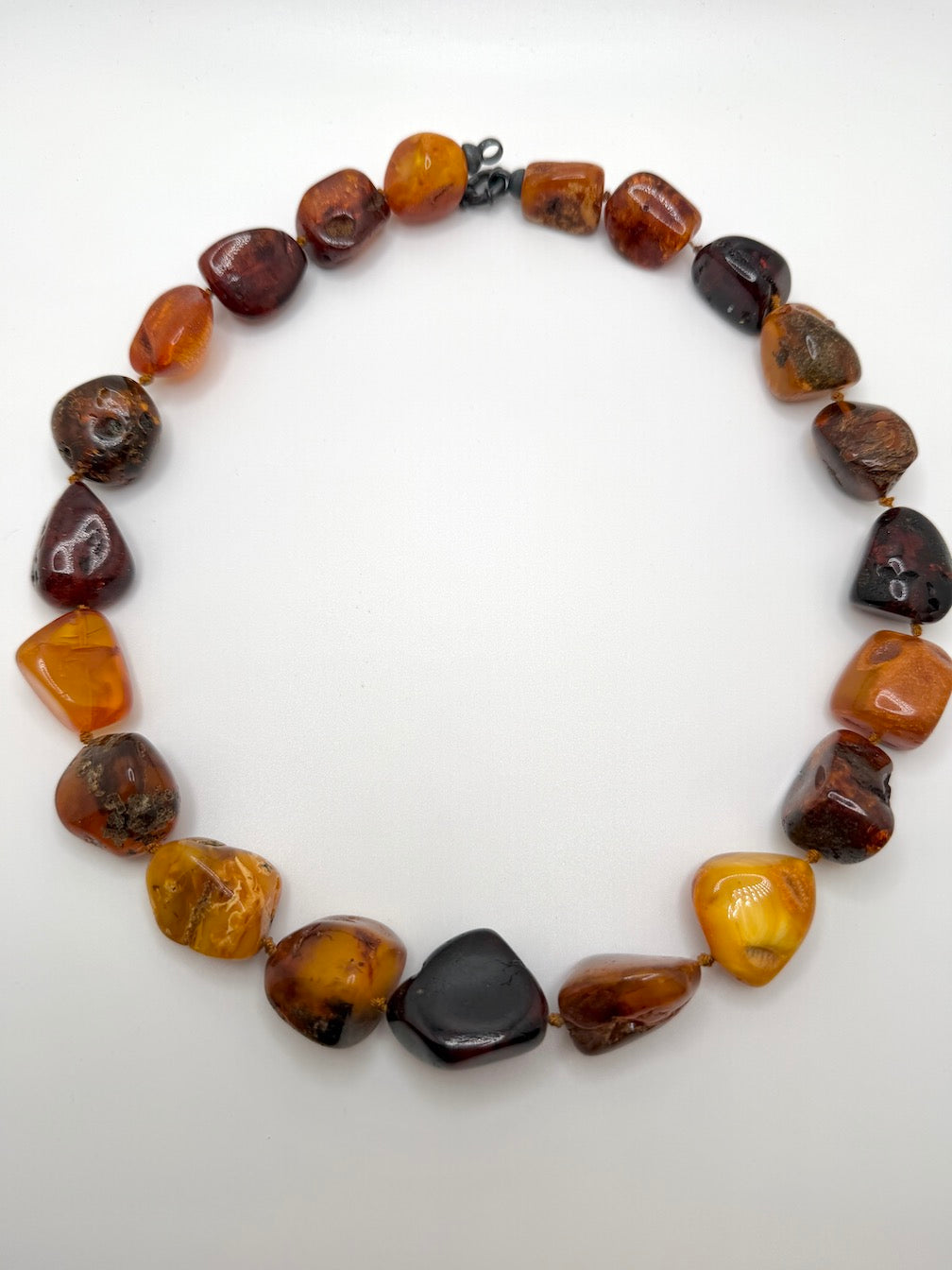 Museum Quality Butterscotch Baltic Amber Necklace – Natural Tumbled Beads, 24” Statement Piece