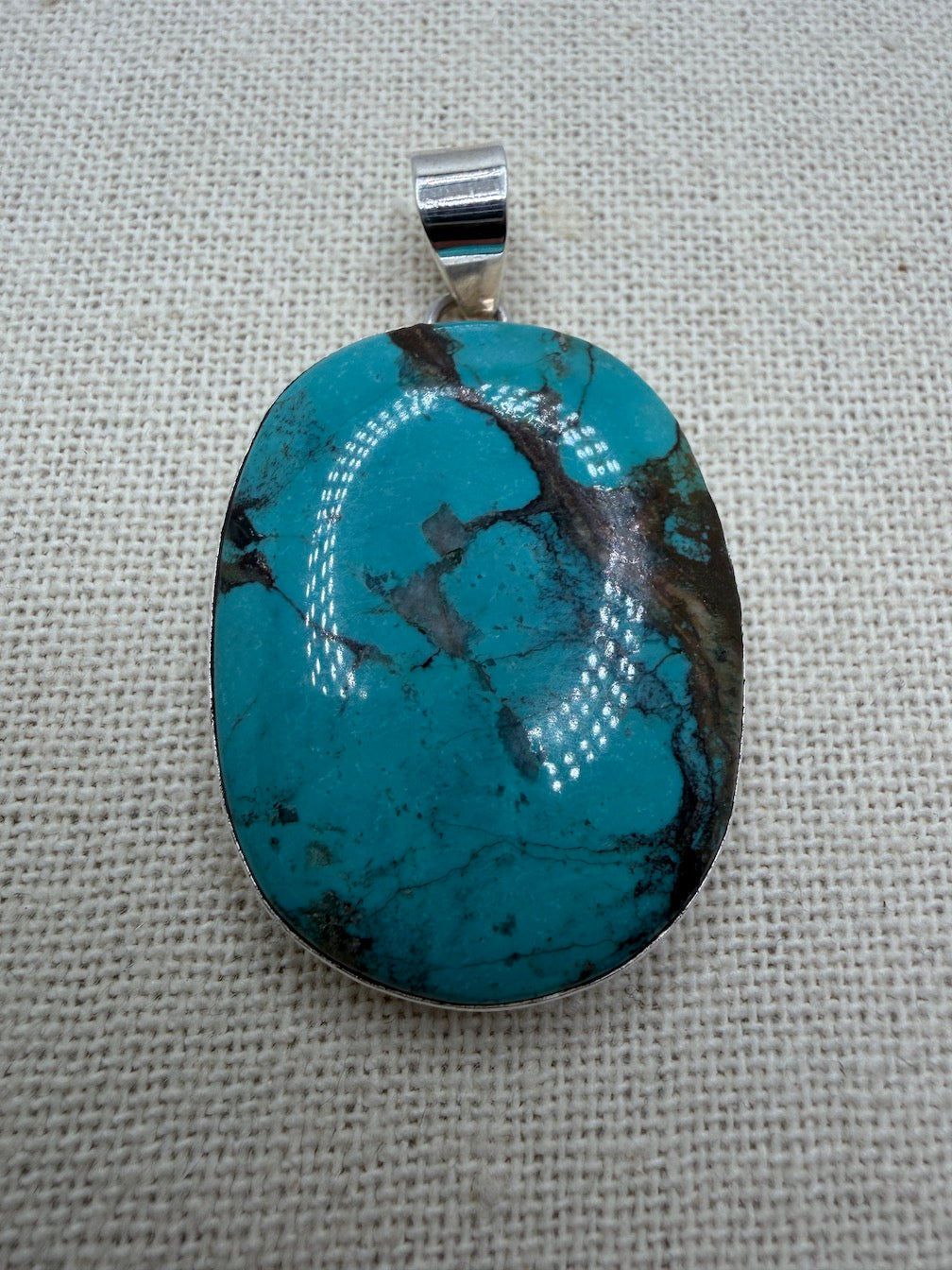 Natural Stone Statement Pendants in Sterling Silver | Turquoise, Agate, Amethyst & Labradorite | Handmade in Poland