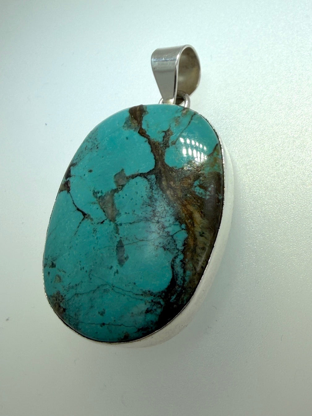 Natural Stone Statement Pendants in Sterling Silver | Turquoise, Agate, Amethyst & Labradorite | Handmade in Poland