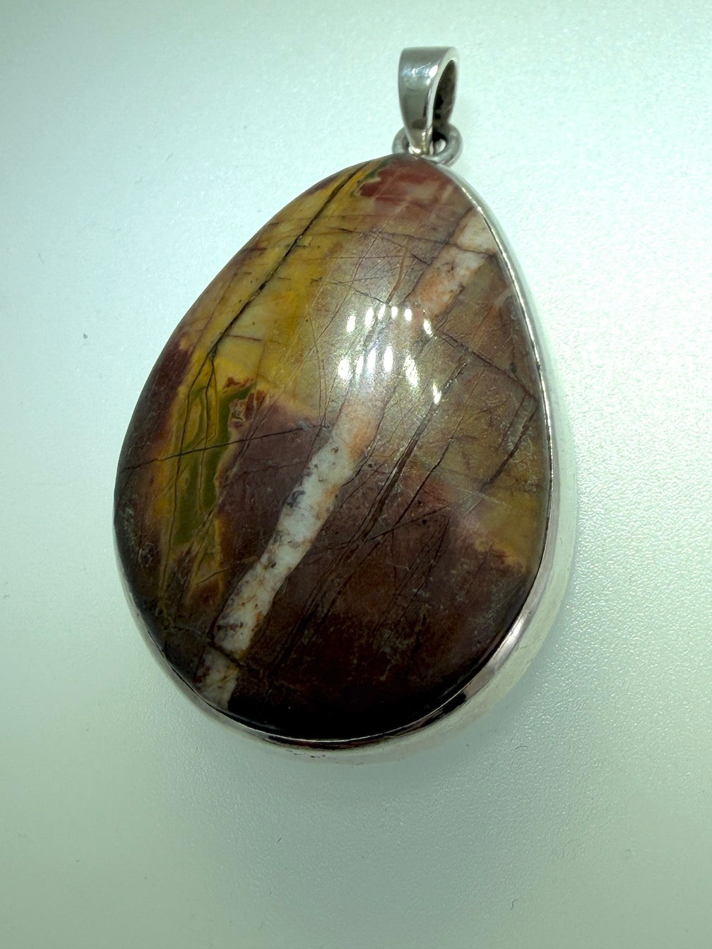 Natural Stone Statement Pendants in Sterling Silver | Turquoise, Agate, Amethyst & Labradorite | Handmade in Poland