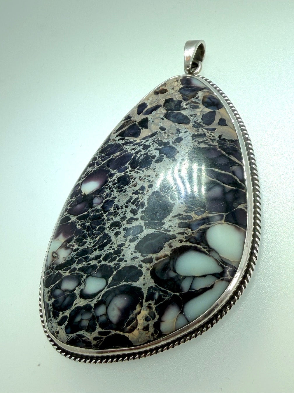 Natural Stone Statement Pendants in Sterling Silver | Turquoise, Agate, Amethyst & Labradorite | Handmade in Poland