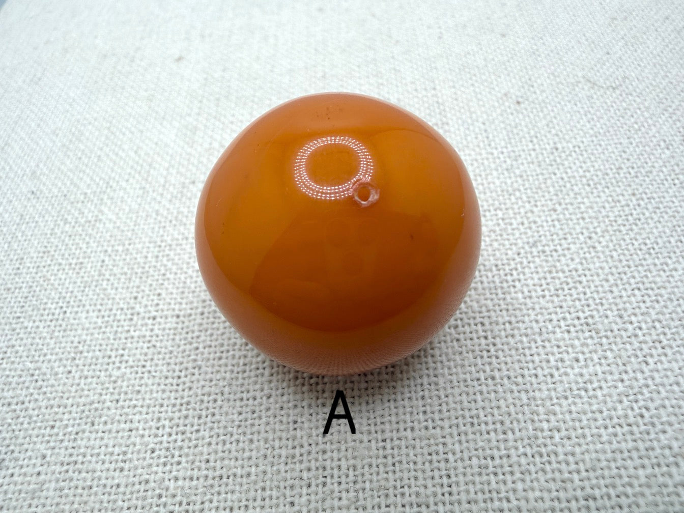 Oversized Baltic Amber Ball Pendant | Rare Butterscotch & Honey Yellow Amber | Large Perfect Round Drilled Amber Sphere