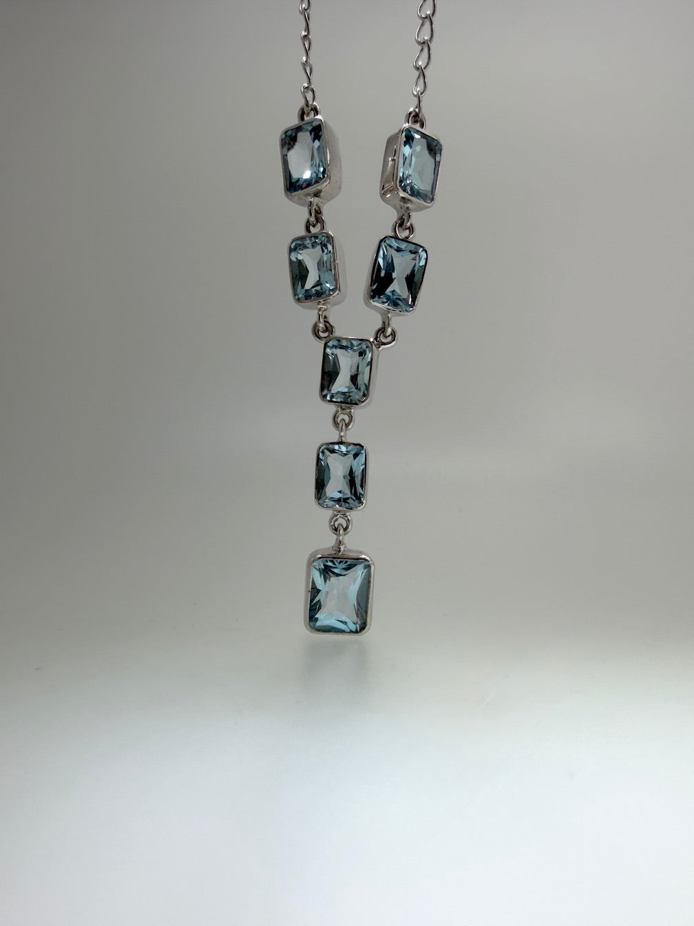 Sterling Silver Multi Stone Necklaces – Larimar, Blue Topaz, Opal, Lapis, Moonstone, Pearl, Quartz & Onyx
