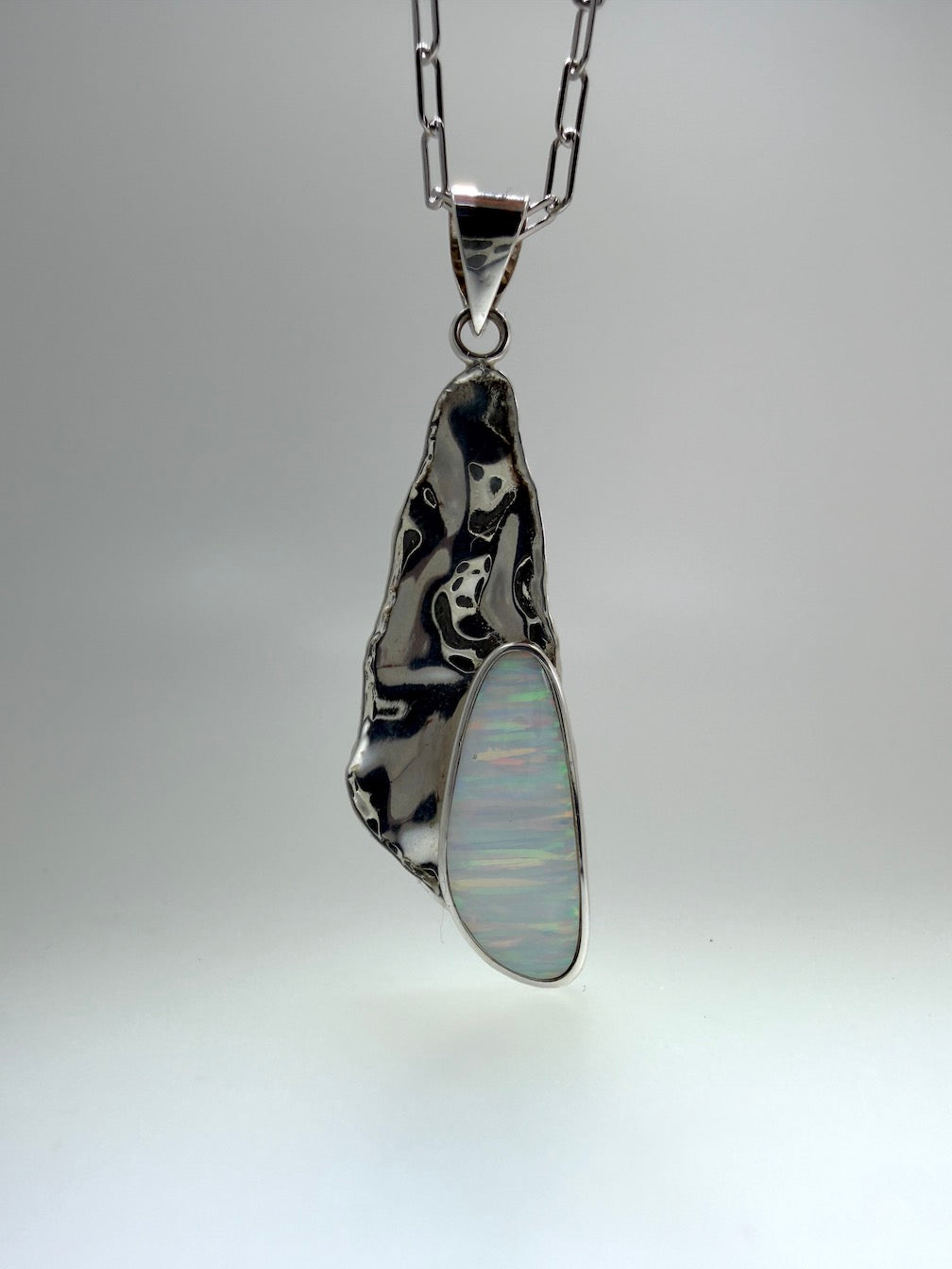 Sterling Silver Multi Stone Necklaces – Larimar, Blue Topaz, Opal, Lapis, Moonstone, Pearl, Quartz & Onyx