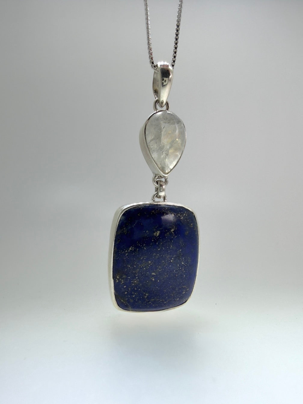 Sterling Silver Multi Stone Necklaces – Larimar, Blue Topaz, Opal, Lapis, Moonstone, Pearl, Quartz & Onyx
