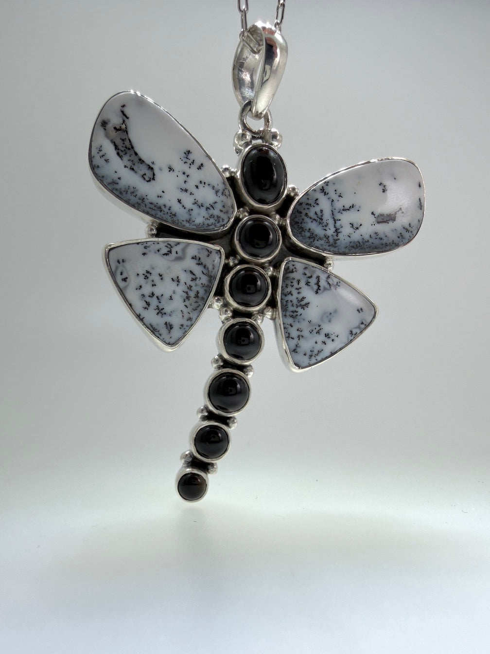 Sterling Silver Multi Stone Necklaces – Larimar, Blue Topaz, Opal, Lapis, Moonstone, Pearl, Quartz & Onyx