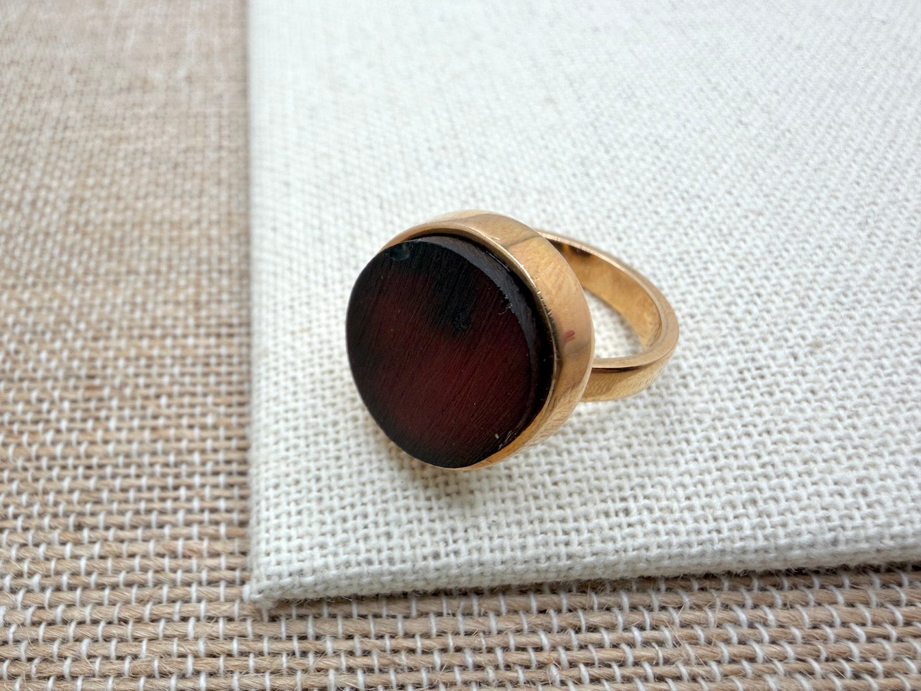 Sterling Silver Rose-Gold Plated & Genuine Cherry Baltic Amber Earrings + Ring Set