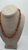 Sterling Silver & Genuine Baltic Amber Graduated Beaded Necklace – Cognac Amber