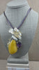 Museum Quality Sterling Silver Baltic Amber Pendant Necklace with Butterscotch Amber, Amethyst & Mystic Topaz – Handmade in Poland