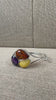 Sterling Silver Baltic Amber & Faceted Amethyst Cuff Bracelet – Handmade in Poland