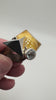 Black Oak, Sterling Silver & Genuine Baltic Butterscotch Amber Avant-Garde with Pyramids - Ambermoda Designer Ring
