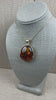 Handmade in Poland Gold Plated Sterling Silver Cognac Baltic Amber Ombre Pendant Necklace – Genuine Baltic Amber Jewelry