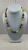 Genuine Baltic Amber Ombre Faceted Bead Necklace – Cherry, Cognac and Lemon.